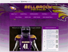 Tablet Screenshot of bellbrookweeeagles.com